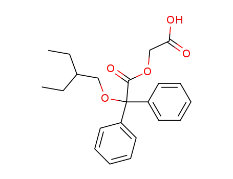 2-<2-(2-ethylbutoxy)-2,2-diphenylacetoxy>acetic acid