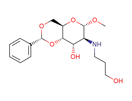 methyl 4,6-O-benzylidene-2-deoxy-2-(3-hydroxypropylamino)-α-D-altropyranoside