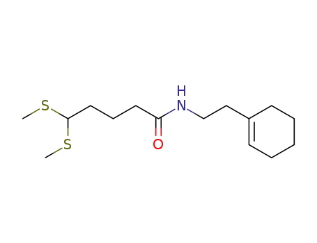 N-(2-cyclohex-1-enyl)-5,5-bis(methylsulfanyl)butyramide