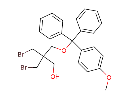 Molecular Structure of 317366-29-3 (1-Propanol,
2,2-bis(bromomethyl)-3-[(4-methoxyphenyl)diphenylmethoxy]-)