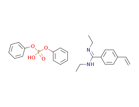 N,N'-diethyl(4-vinylphenyl)amidine diphenyl phosphate complex