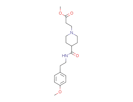 3-{4-[2-(4-methoxy-phenyl)-ethylcarbamoyl]-piperidin-1-yl}-propionic acid methyl ester