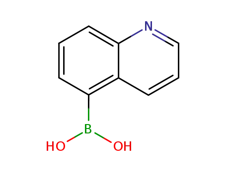 Molecular Structure of 355386-94-6 (Quinoline-5-boronic acid)
