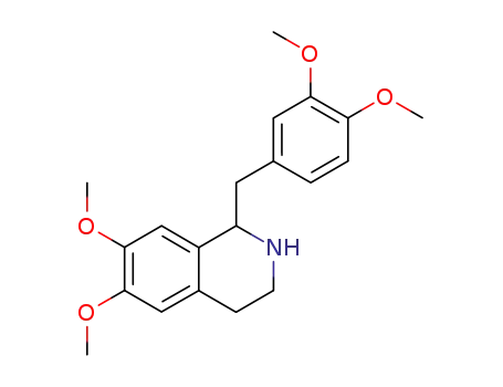 1-(3,4-DIMETHOXYBENZYL)-6,7-DIMETHOXY-1,2,3,4-TETRAHYDROISOQUINOLINE  CAS NO.13074-31-2