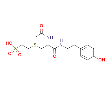 2-{2-acetylamino-2-[2-(4-hydroxyphenyl)ethylcarbamoyl]ethylsulfanyl}ethanesulfonic acid
