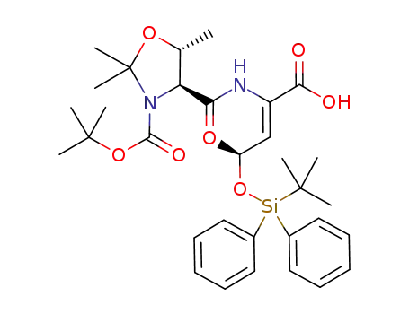 (4S,5R)-4-[(Z)-(S)-3-(tert-Butyl-diphenyl-silanyloxy)-1-carboxy-but-1-enylcarbamoyl]-2,2,5-trimethyl-oxazolidine-3-carboxylic acid tert-butyl ester