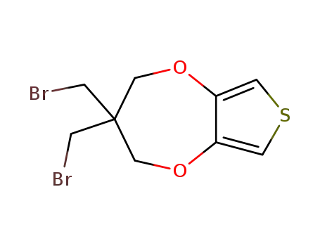 Molecular Structure of 701209-98-5 (2H-Thieno[3,4-b][1,4]dioxepin, 3,3-bis(bromomethyl)-3,4-dihydro-)