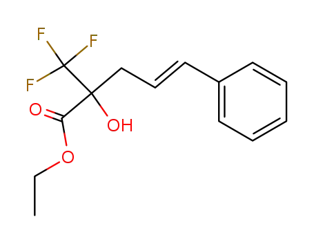 2-hydroxy-5-phenyl-2-trifluoromethyl-pent-4-enoic acid ethyl ester