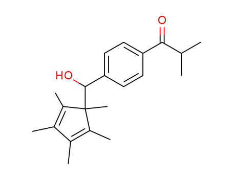 1-{4-[(hydroxy)(1,2,3,4,5-pentamethyl-2,4-cyclopentadienyl)methyl]phenyl}-2-methyl-1-propanone