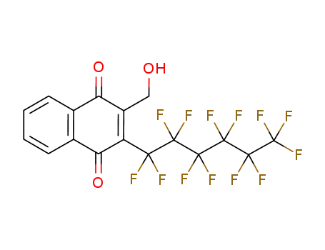 2-hydroxymethyl-3-tridecafluorohexyl-[1,4]naphthoquinone