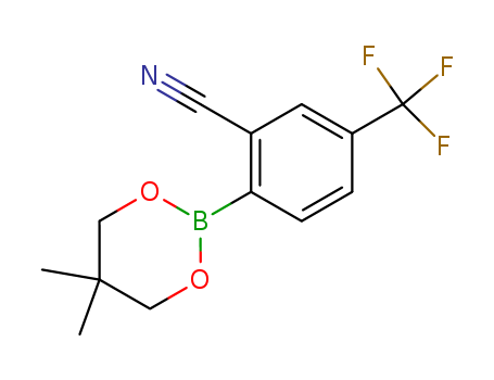 2-Cyano-4-trifluoromethylphenylboronic acid neopentyl glycol ester