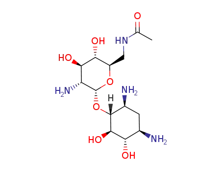N-[(2R,3S,4R,5R,6R)-5-Amino-6-((1R,2R,3S,4R,6S)-4,6-diamino-2,3-dihydroxy-cyclohexyloxy)-3,4-dihydroxy-tetrahydro-pyran-2-ylmethyl]-acetamide