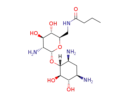 N-[(2R,3S,4R,5R,6R)-5-Amino-6-((1R,2R,3S,4R,6S)-4,6-diamino-2,3-dihydroxy-cyclohexyloxy)-3,4-dihydroxy-tetrahydro-pyran-2-ylmethyl]-butyramide