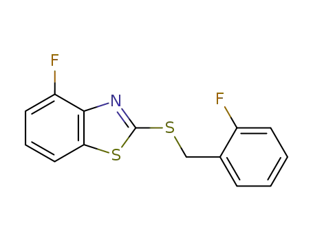 4-fluoro-2-(2-fluoro-benzylsulfanyl)-benzothiazole