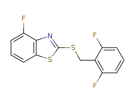 2-(2,6-difluoro-benzylsulfanyl)-4-fluoro-benzothiazole
