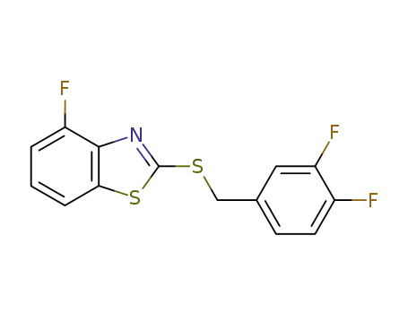 2-(3,4-difluoro-benzylsulfanyl)-4-fluoro-benzothiazole