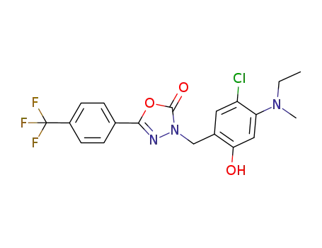 3-[5-chloro-4-[(ethylmethylamino)-2-hydroxyphenyl]-methyl]-1,3,4-oxadiazol-2-(3H)-one