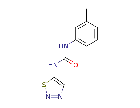 Molecular Structure of 51707-60-9 (Urea, N-(3-methylphenyl)-N'-1,2,3-thiadiazol-5-yl-)