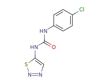 Molecular Structure of 51707-56-3 (Urea, N-(4-chlorophenyl)-N'-1,2,3-thiadiazol-5-yl-)