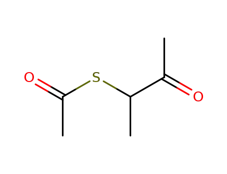 Molecular Structure of 61323-21-5 (Ethanethioic acid, S-(1-methyl-2-oxopropyl) ester)
