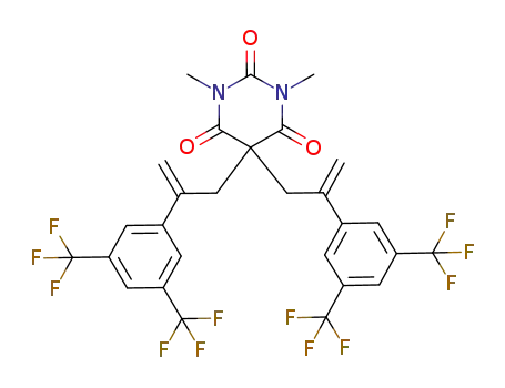 5,5-bis{2-[3,5-bis(trifluoromethyl)phenyl]prop-2-en-1-yl}-1,3-dimethylpyrimidine-2,4,6(1H,3H,5H)-trione