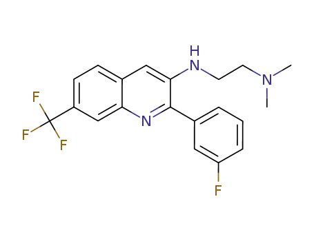 N-[2-(dimethylamino)ethyl]-7-trifluoromethyl-2-[(3-fluoro)phenyl]quinolin-4-amine