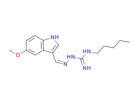 2-{(5-methoxy-1H-indole-3yl)-methylene}-N-pentylhydrazine carboxidamide