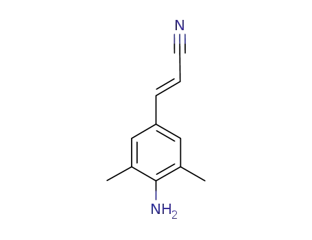 Molecular Structure of 500292-94-4 ((E)-3-(4-amino-3,5-dimethylphenyl)acrylonitrile)