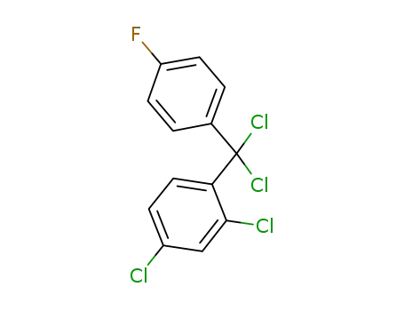 Molecular Structure of 656803-77-9 (Benzene, 2,4-dichloro-1-[dichloro(4-fluorophenyl)methyl]-)