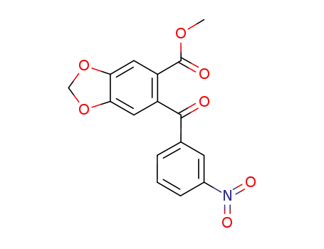 methyl 4,5-methylenedioxy-2-(3-nitrobenzoyl)phenylacetate