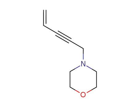 Molecular Structure of 51034-07-2 (Morpholine, 4-(4-penten-2-ynyl)-)