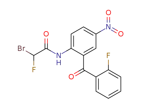 2-(α-bromo-α-fluoroacetamido)-5-nitro-2'-fluorobenzophenone