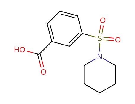 Molecular Structure of 7311-93-5 (3-(PIPERIDINE-1-SULFONYL)-BENZOIC ACID)
