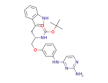 tert-butyl (1S)-2-{3-[(2-aminopyrimidin-4-yl)amino]phenoxy}-1-(1H-indol-3-ylmethyl)ethylcarbamate
