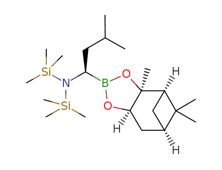 N,N-bis(trimethylsilyl)-(1R)-1-[(3aS,4S,6S,7aR)-hexahydro-3a,5,5-trimethyl-4,6-methano-1,3,2-benzodioxaborol-2-yl]-3-methylbutylamine