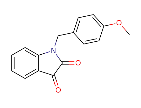 Molecular Structure of 31541-32-9 (1-(4-METHOXYBENZYL)-1H-INDOLE-2,3-DIONE)