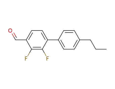 Molecular Structure of 126163-03-9 ([1,1'-Biphenyl]-4-carboxaldehyde, 2,3-difluoro-4'-propyl-)