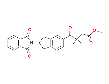 2-(1,3-isoindolinedion-2-yl)-5-(2,2-dimethyl-3-methoxycarbonyl-propionyl)indane