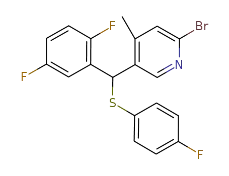 2-bromo-5-[(2,5-difluorophenyl)[(4-fluorophenyl)thio]methyl]-4-methylpyridine