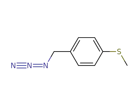 Molecular Structure of 142070-82-4 (Benzene, 1-(azidomethyl)-4-(methylthio)-)