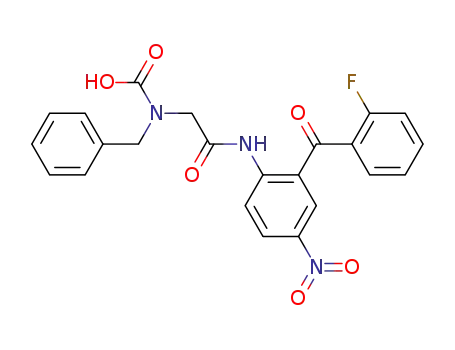 Benzyl{[[2-(o-fluorobenzoyl)-4-nitrophenyl]carbamoyl]methyl}-carbamate