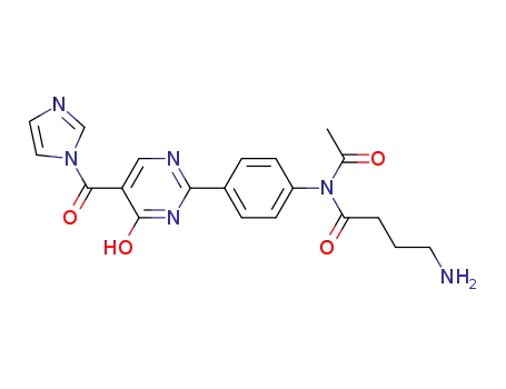 2-[4-(N-acetyl-γ-aminobutyrylamino)phenyl]-4-hydroxy-5-pyrimidine carboxylic acid imidazolide