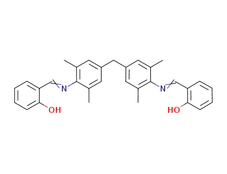 Molecular Structure of 685509-02-8 (Phenol,
2,2'-[methylenebis[(2,6-dimethyl-4,1-phenylene)nitrilomethylidyne]]bis-)