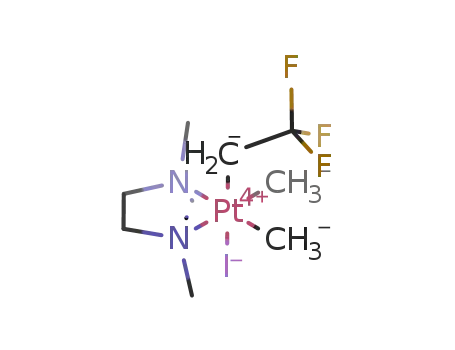 trans-Pt(N,N,N',N'-tetramethylethylenediamine)(CH2CF3)(CH3)2I