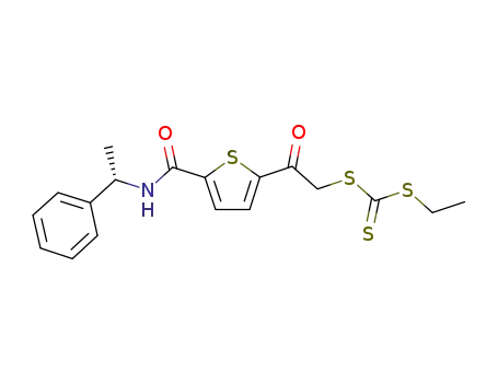 ethyl 2-oxo-2-[5-((S)-1-phenylethylcarbamoyl)thiophen-2-yl]ethyl trithiocarbonate