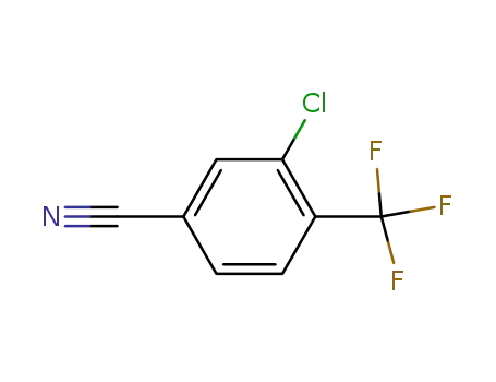 Molecular Structure of 1092460-79-1 (3-CHLORO-4-(TRIFLUOROMETHYL)BENZONITRILE)