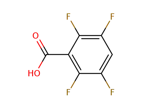 Molecular Structure of 652-18-6 (2,3,5,6-Tetrafluorobenzoic acid)