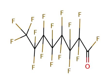 Molecular Structure of 335-66-0 (PERFLUOROOCTANOYL FLUORIDE)