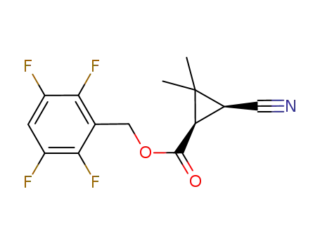 2,3,5,6-tetrafluorobenzyl (1R)-cis-3-cyano-2,2-dimethylcyclopropane carboxylate