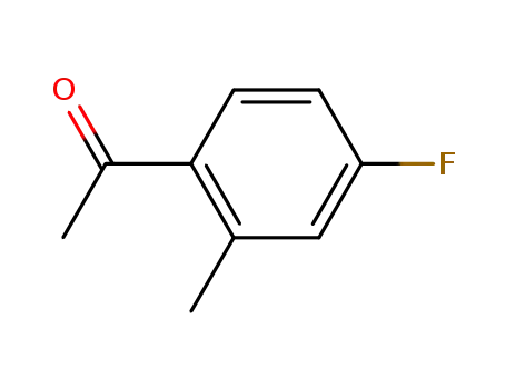 Molecular Structure of 446-29-7 (4'-Fluoro-2'-methyacetophenone)